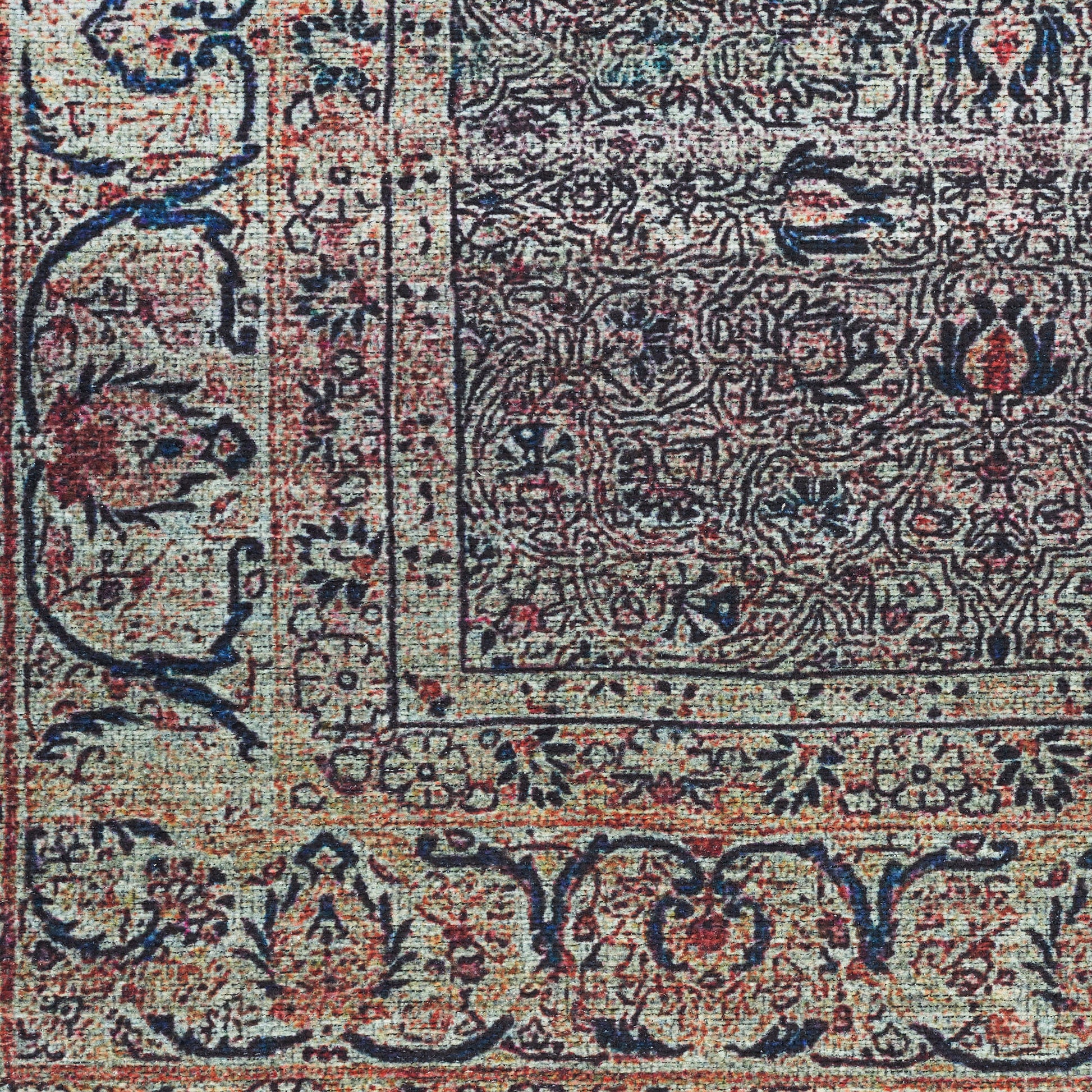 Nourison Home Grand Washables  Emerald  Traditional