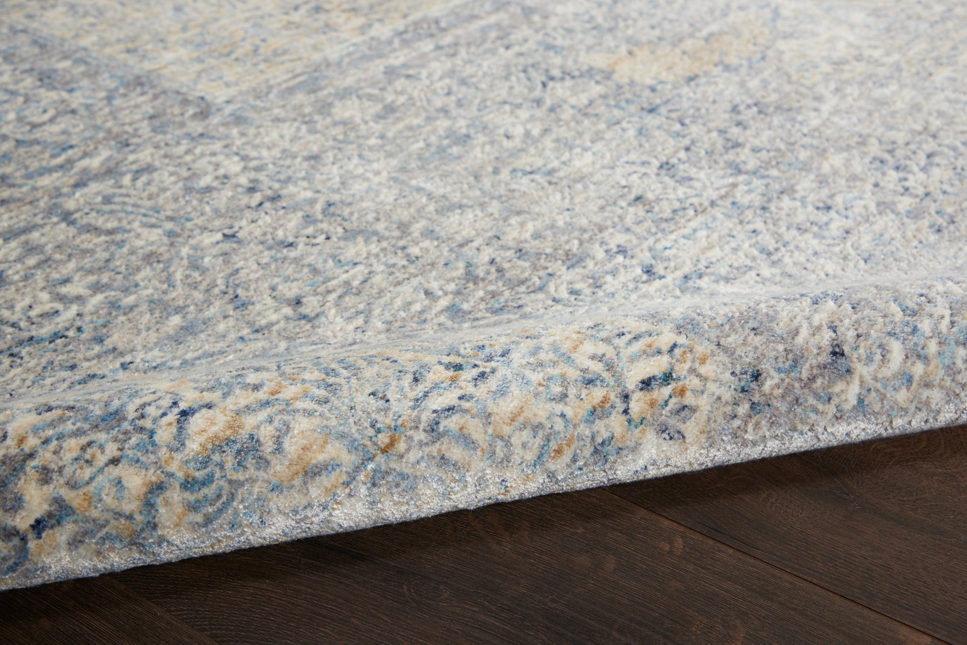 Nourison Home Lustrous Weave  Blue Grey  