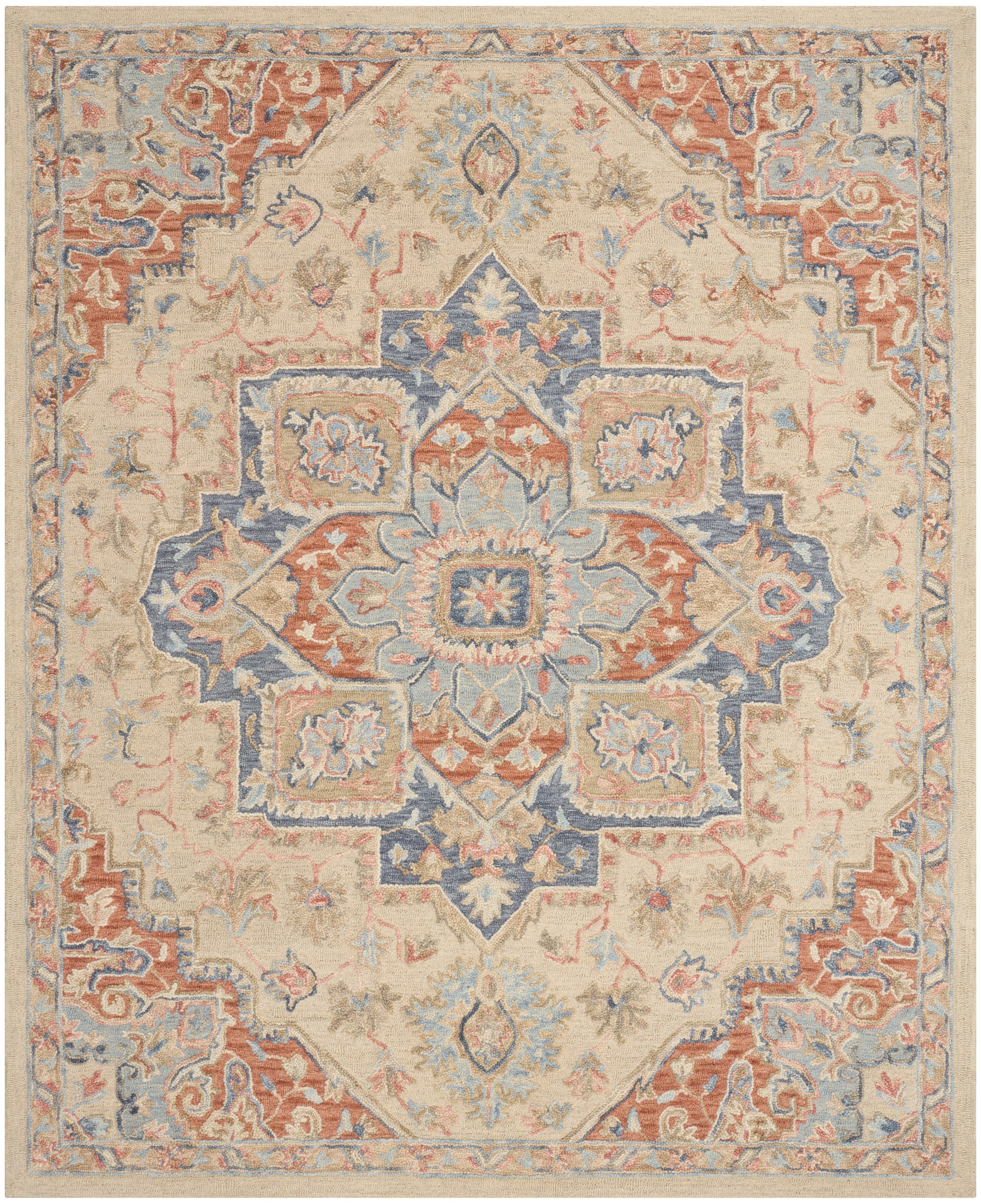 Nourison Home Maison  Ivory Rust  Traditional