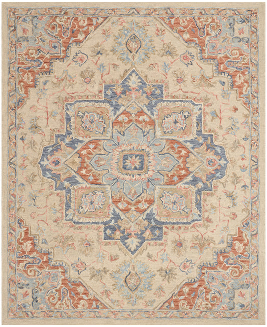 Nourison Home Maison  Ivory Rust  Traditional