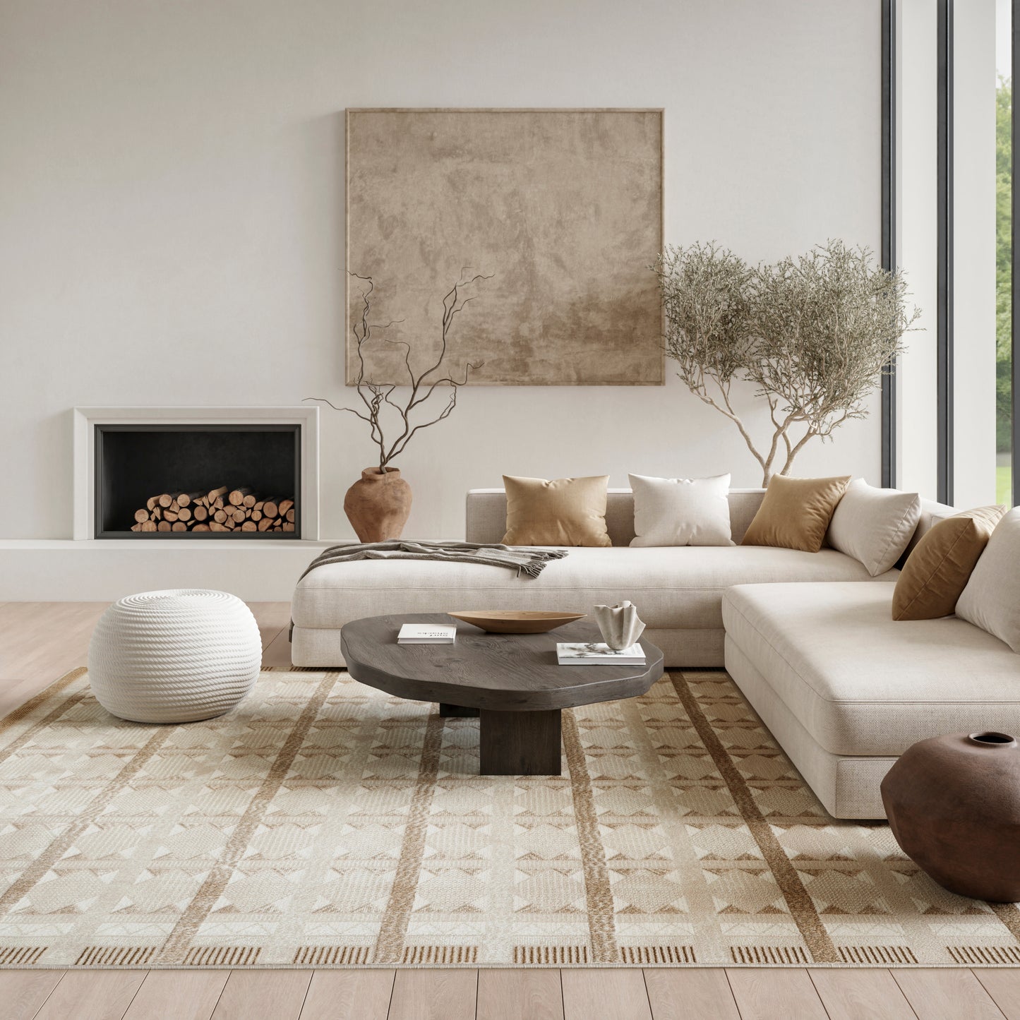 Nourison Home Nordic  Taupe  Contemporary