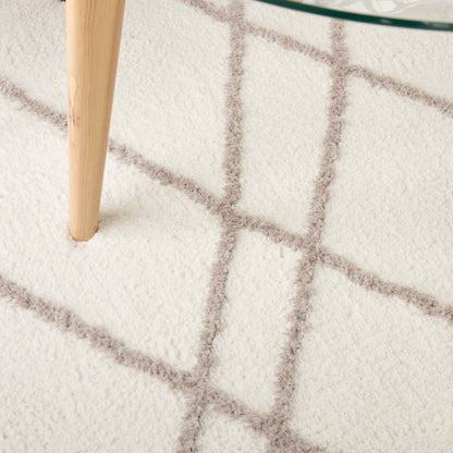 Nourison Home Feather Soft  Ivory Grey  Contemporary