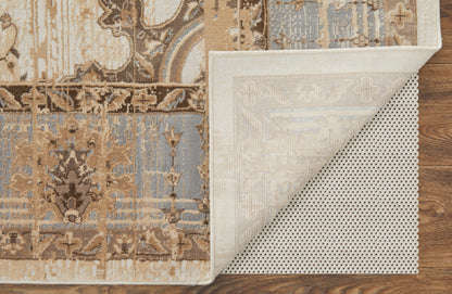 Feizy Celene  Beige Gray Traditional/French & Victorian/Vintage