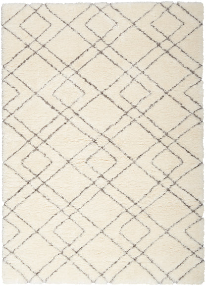 Nourison Home Dreamy Shag DRS07 Ivory Contemporary Power-loomed Rug