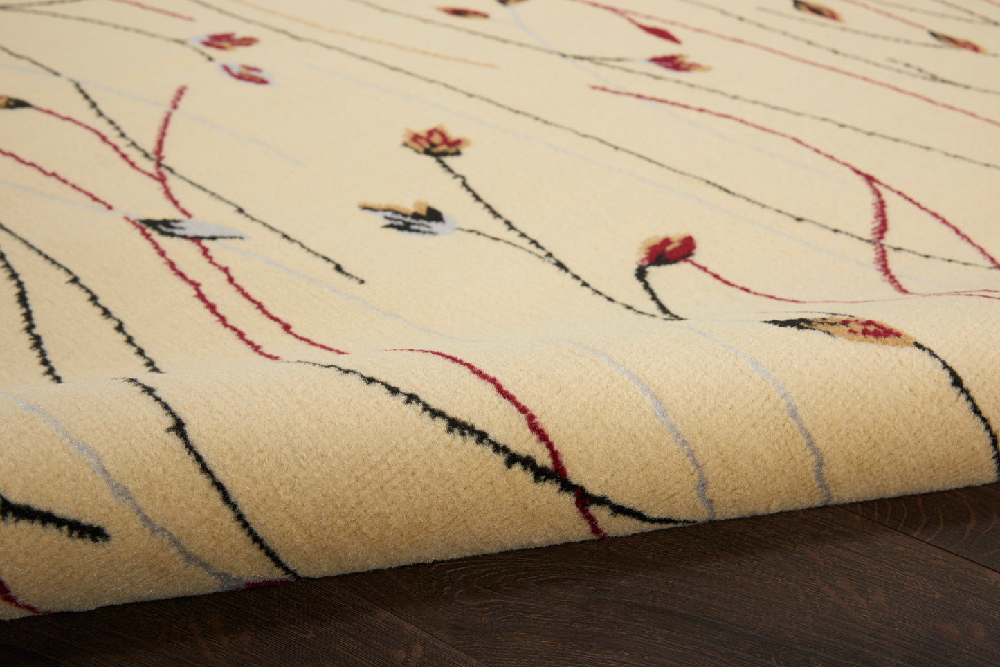 Nourison Home Grafix  Cream  Contemporary