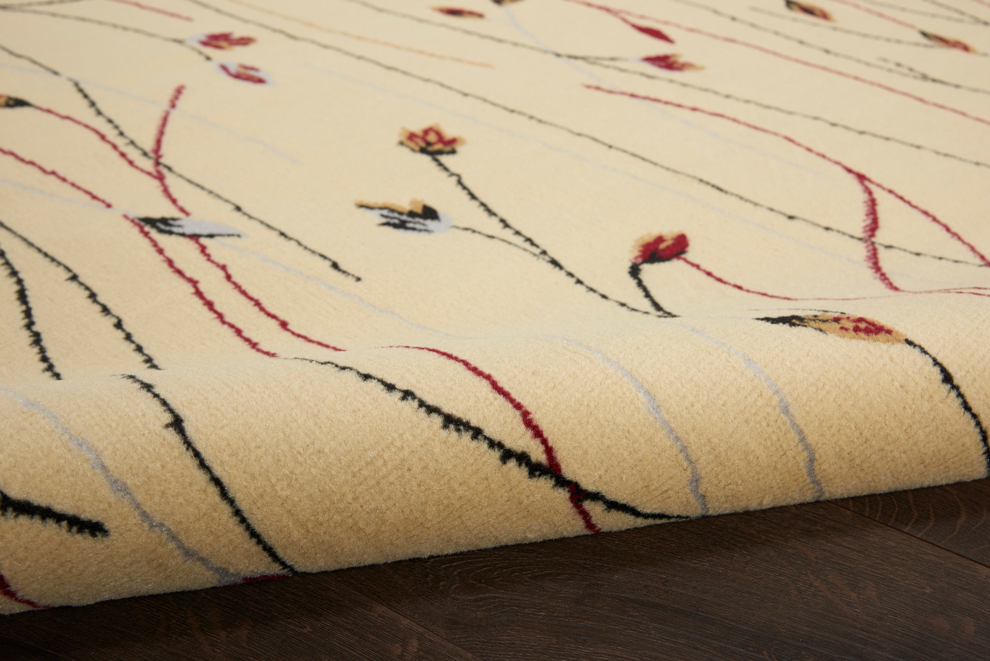 Nourison Home Grafix  Cream  Contemporary