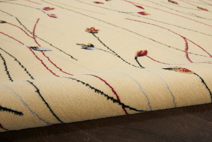 Nourison Home Grafix  Cream  Contemporary