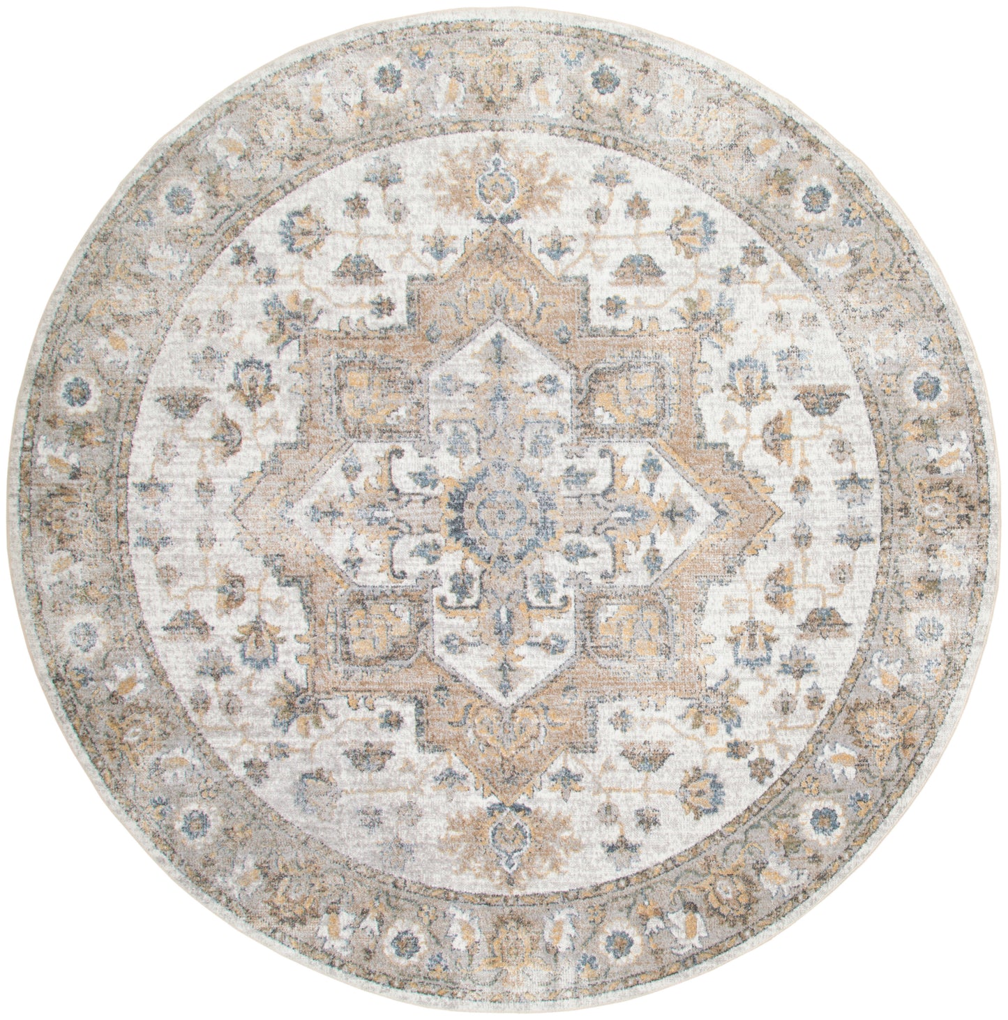 Nourison Home Astra Machine Washable ASW12 Silver Grey Traditional Power-loomed Rug