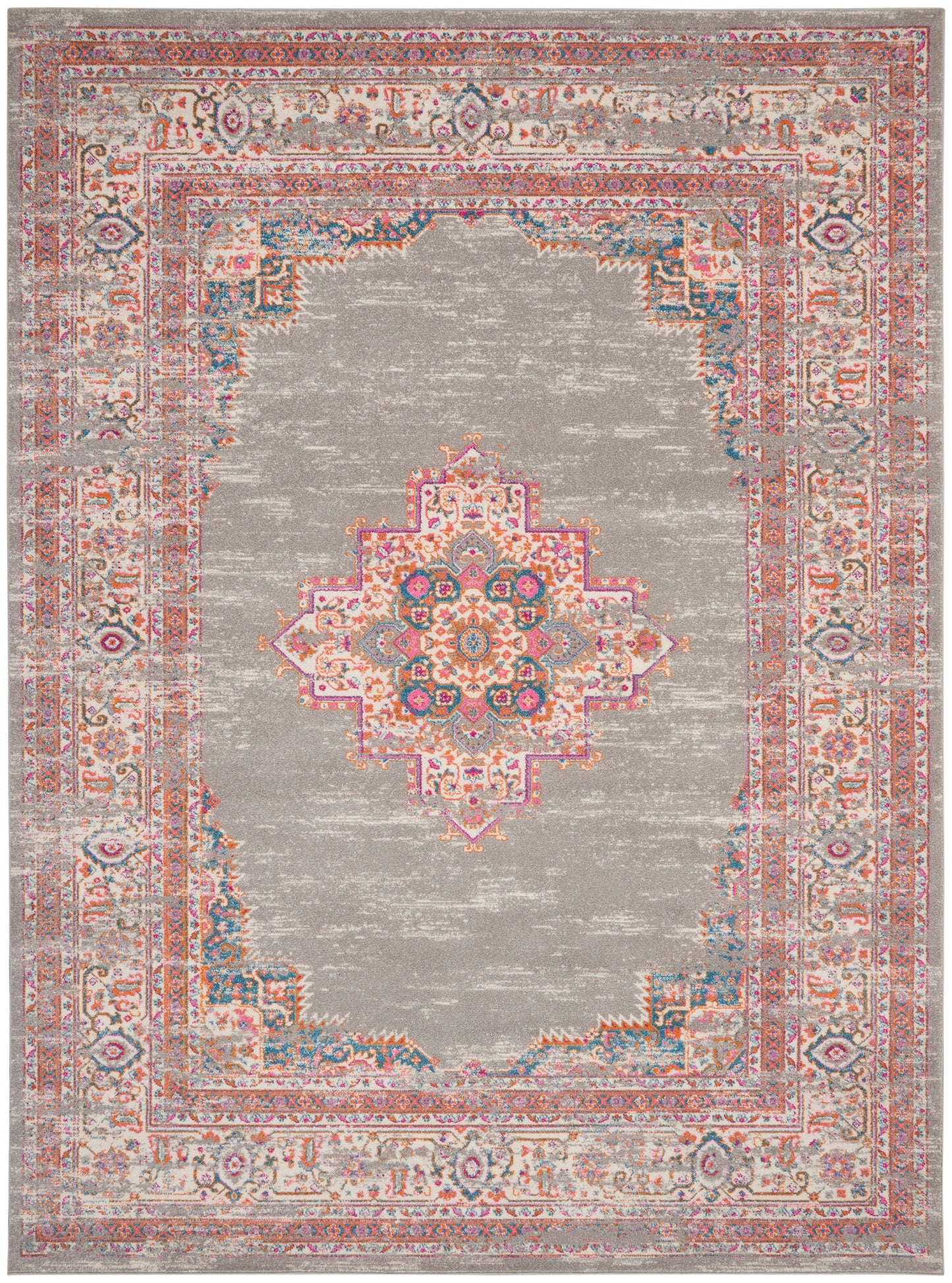 Nourison Home Passion PSN03 Grey Transitional Power-loomed Rugs