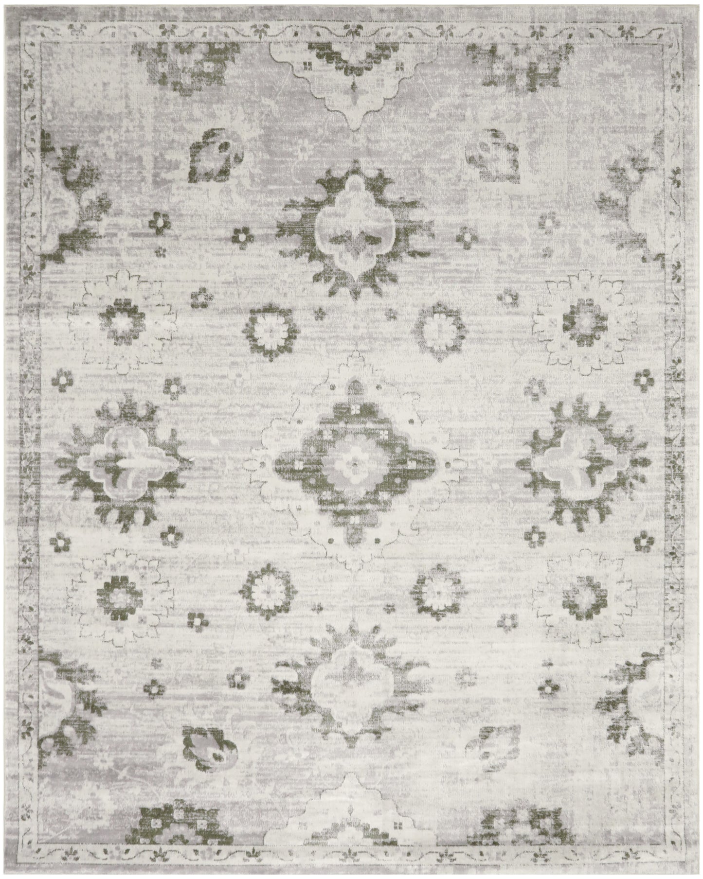 Nourison Home Astra Machine Washable ASW19 Ivory Traditional Power-loomed Rug