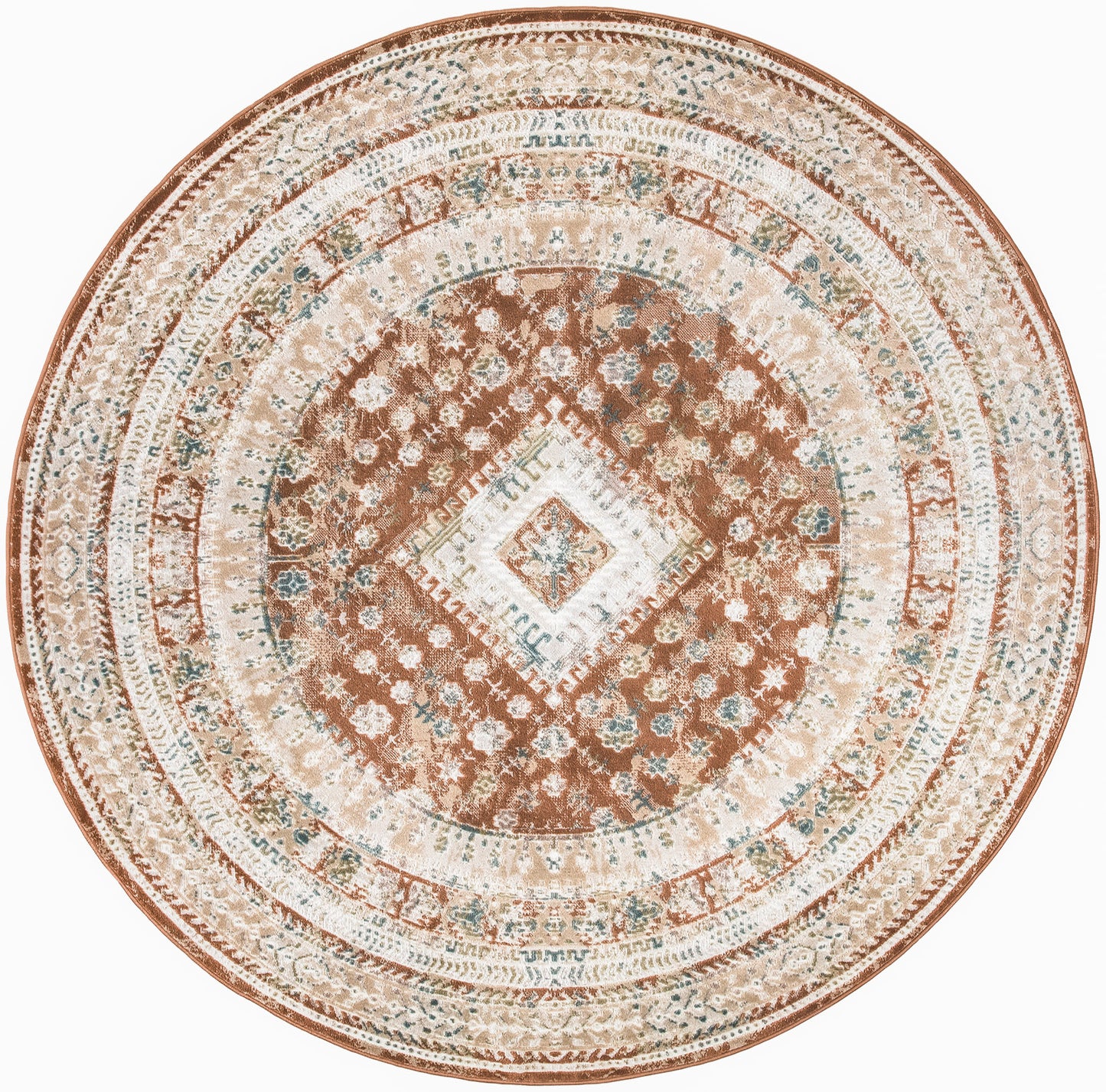 Nourison Home Thalia THL04 Rust Multicolor Transitional Power-loomed Rug
