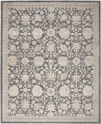 Nourison Home Eco Cycle ECY02 Charcoal Traditional Loom-woven Rug