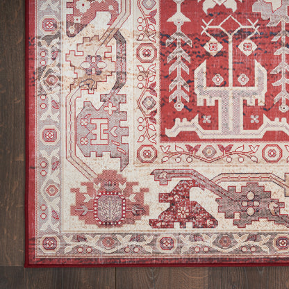 Nourison Home Vintage Home  Red  Traditional