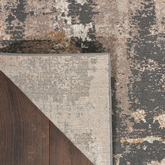 Nourison Home Tangra  Cream Grey  Contemporary