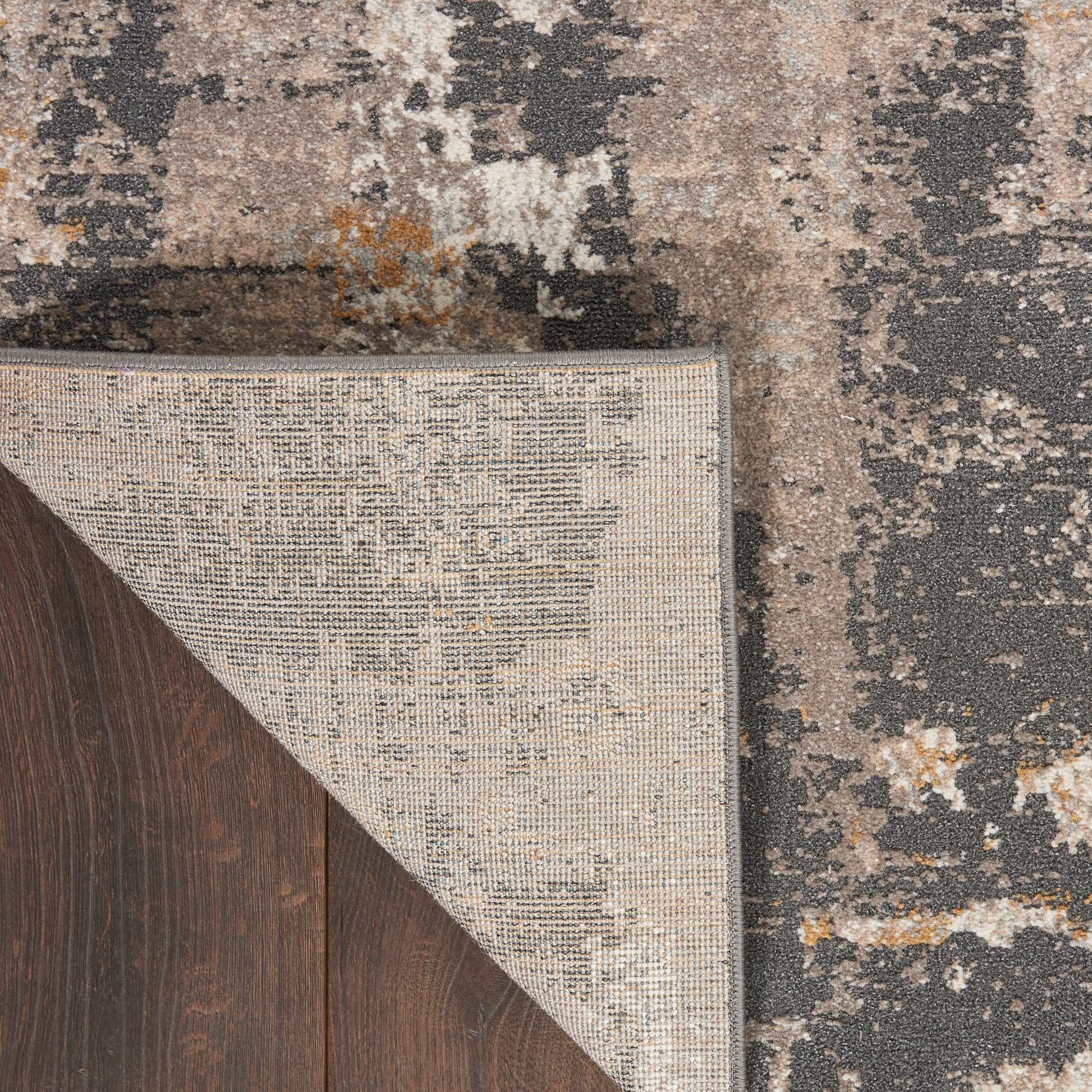 Nourison Home Tangra  Cream Grey  Contemporary