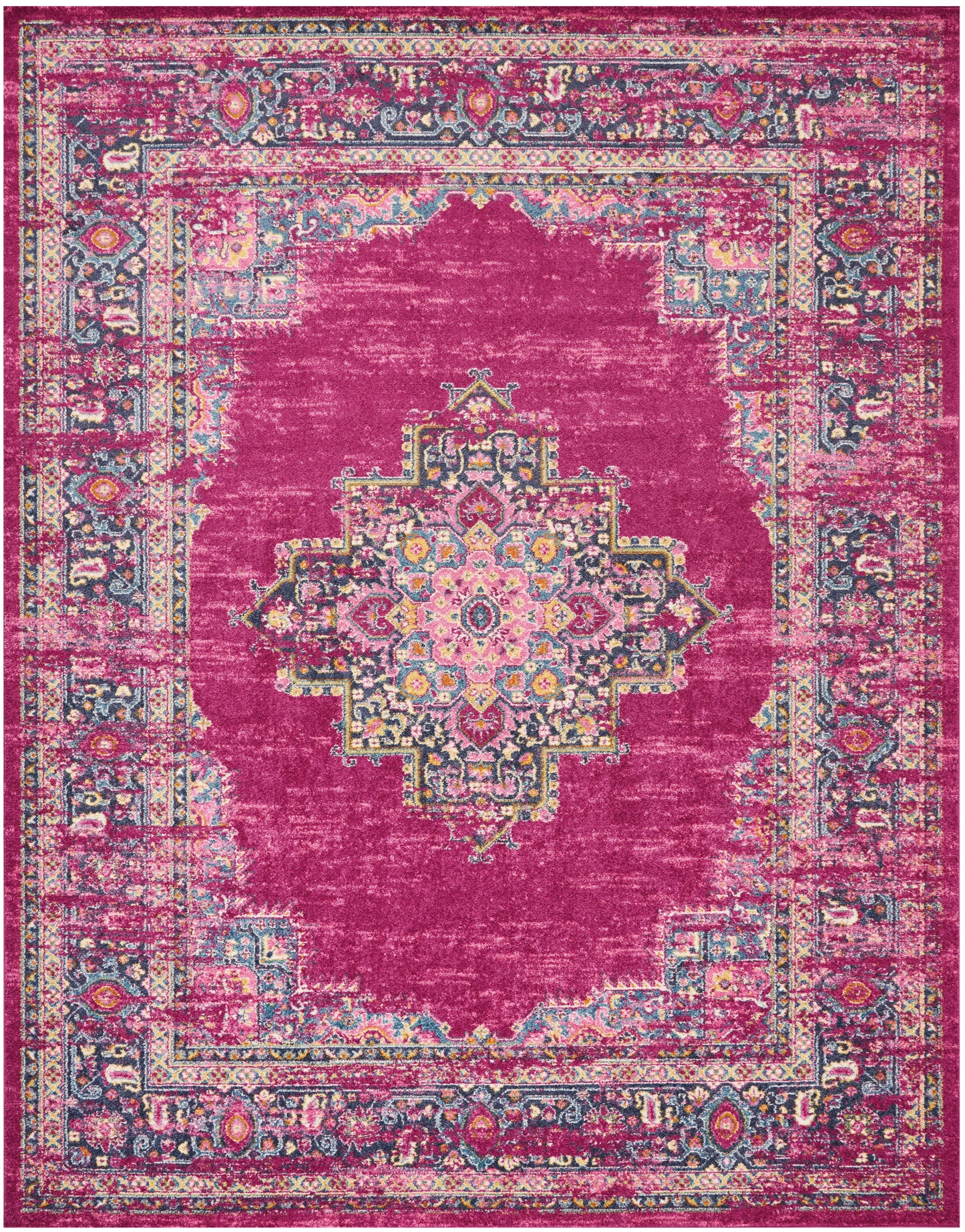 Nourison Home Passion PSN03 Fuchsia Transitional Power-loomed Rugs