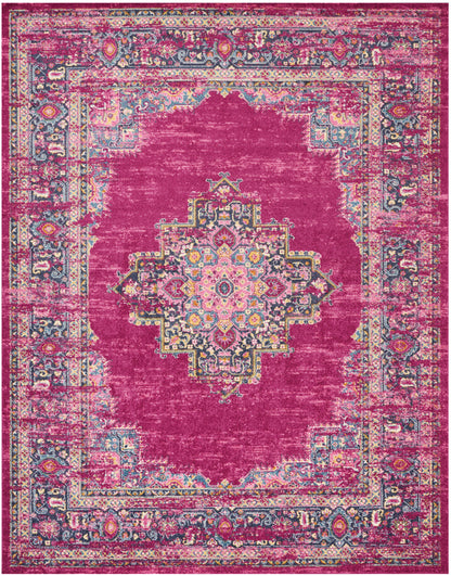 Nourison Home Passion PSN03 Fuchsia Transitional Power-loomed Rugs