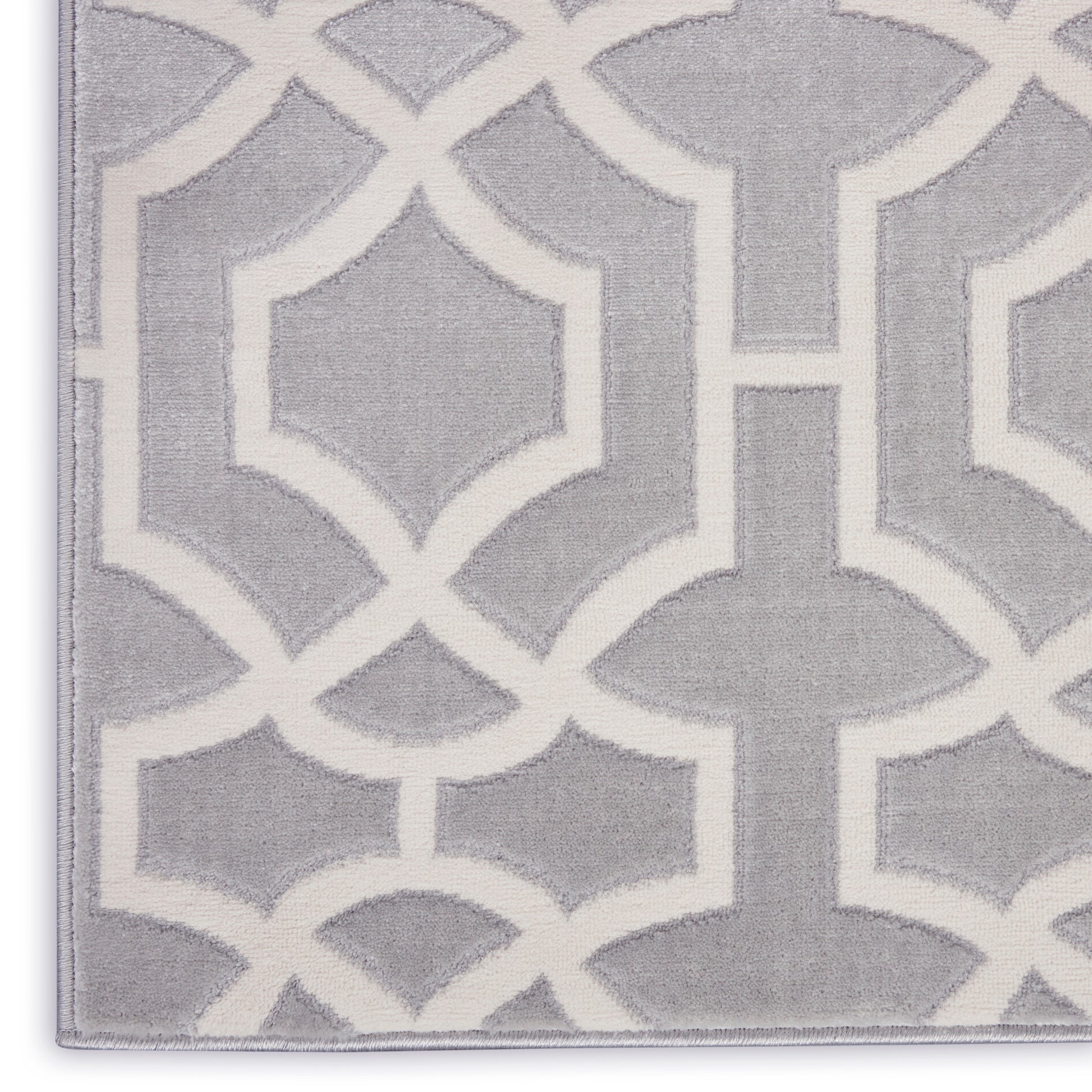 Nourison Home Joli  Grey White  Contemporary