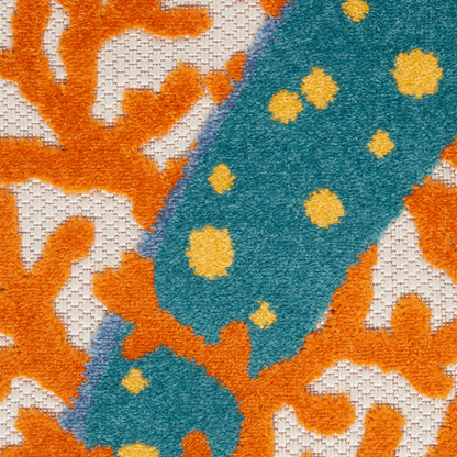 Nourison Home Aloha  Multicolor  Contemporary