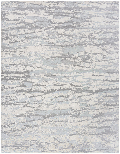 Nourison Home Divine DIV11 Aqua Contemporary Hand Knotted Rug