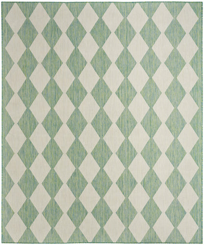 Nourison Home Positano POS04 Blue Green Contemporary Power-loomed Rug