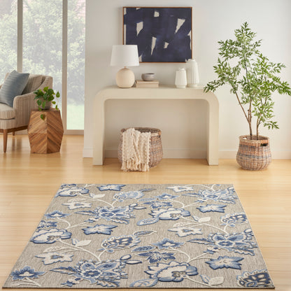 Nourison Home Aloha  Blue Grey  Contemporary