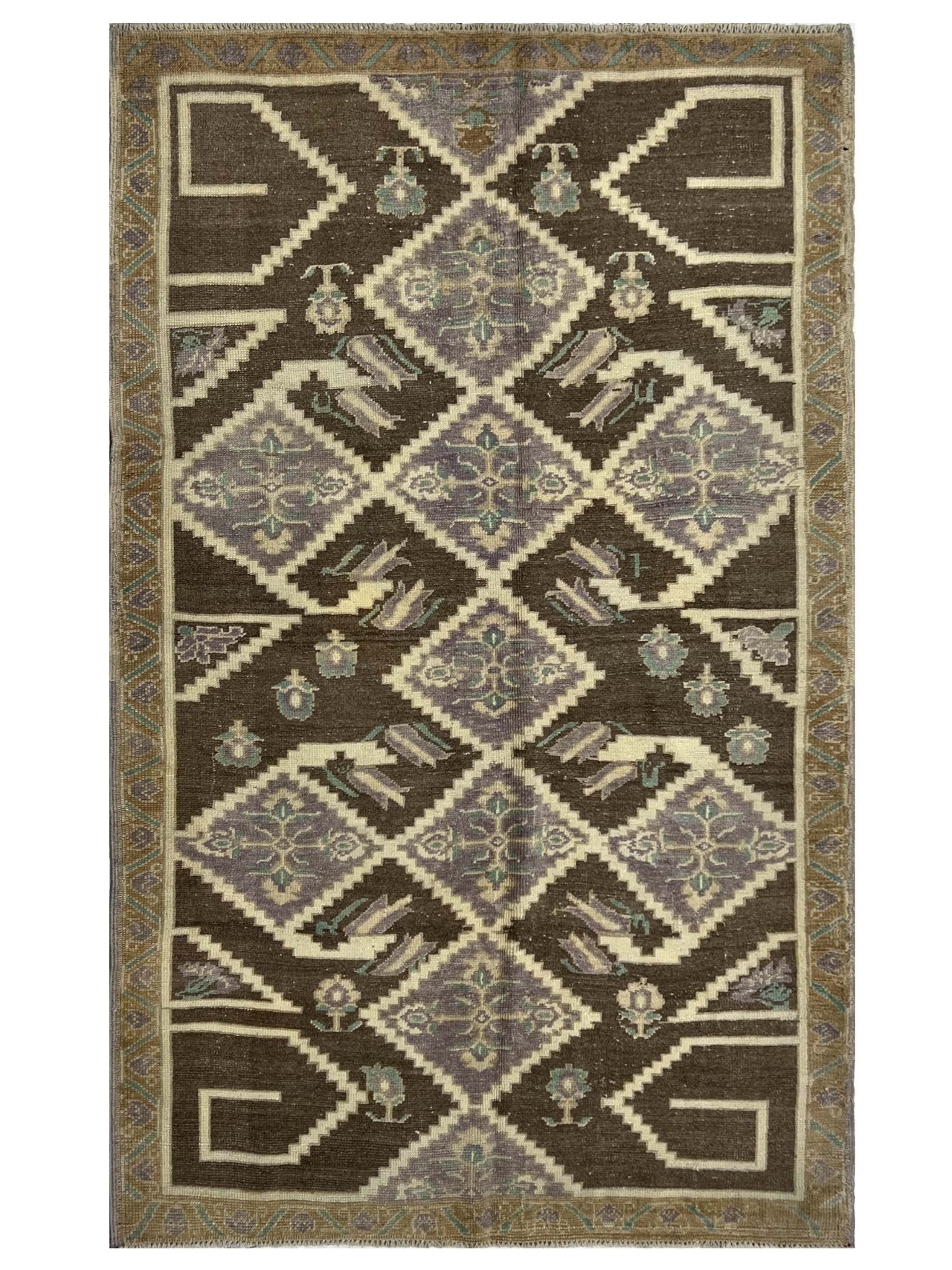 Artisan Angelina Brown Vintage Knotted Rug – Atlanta Designer Rugs