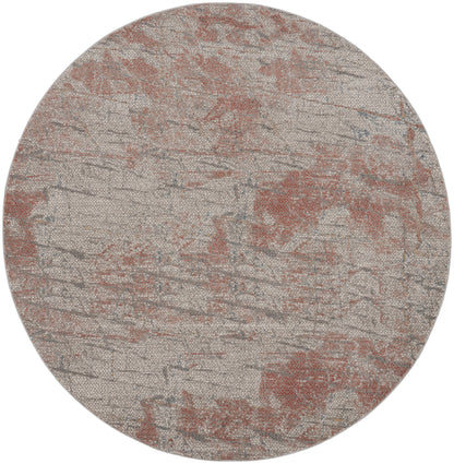 Nourison Home Rustic Textures RUS15 Light Grey Rust Contemporary Power-loomed Rugs