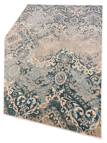 Artisan Julia Dk.Blue Beige Transitional Machinemade Rug - Rugs - Artisan - Atlanta Designer Rugs