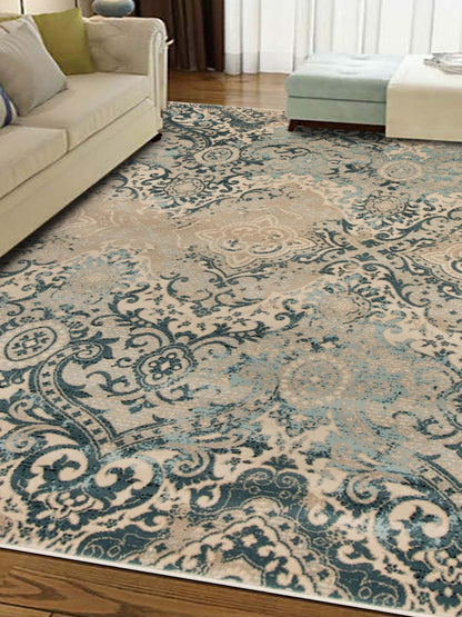 Artisan Julia Dk.Blue Beige Transitional Machinemade Rug - Rugs - Artisan - Atlanta Designer Rugs