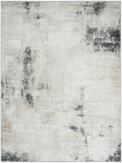 Nourison Home Dekor DEK07 Grey Charcoal Contemporary Machine Woven Rug