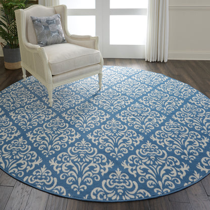 Nourison Home Grafix  Blue  Transitional