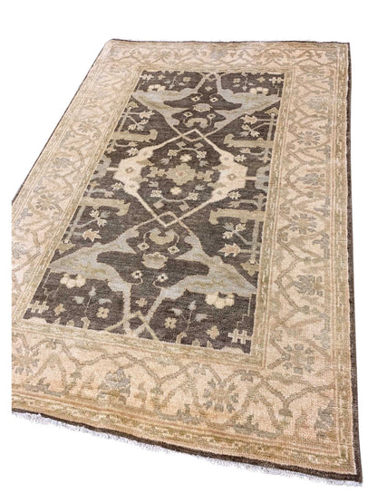 Artisan Emma Brown Ivory Traditional Knotted Rug - Rugs - Artisan - Atlanta Designer Rugs