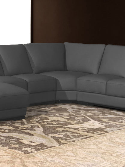 Artisan Emma Brown Ivory Traditional Knotted Rug - Rugs - Artisan - Atlanta Designer Rugs