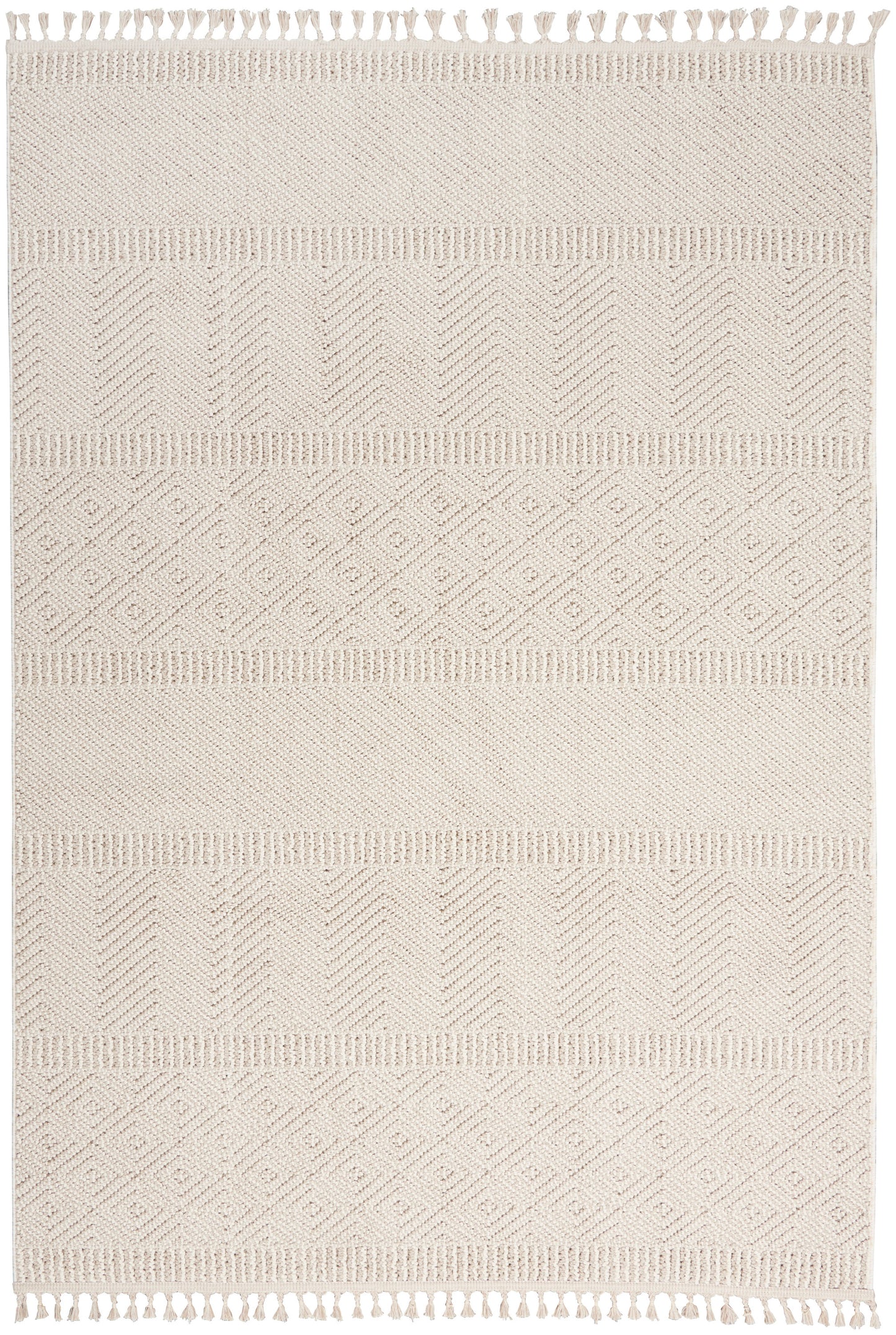 Nourison Home Paxton PAX06 Ivory Contemporary Power-loomed Rug