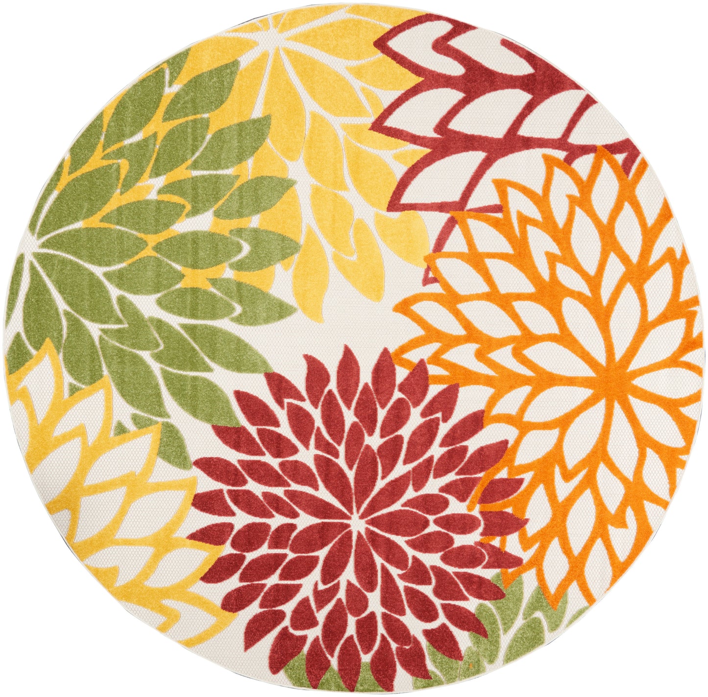 Nourison Home Aloha ALH05 Red Multicolor Contemporary Power-loomed Rugs