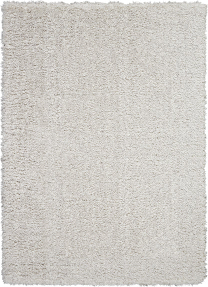 Nourison Home Luxe Shag LXS01 Light Grey Contemporary Power-loomed Rug