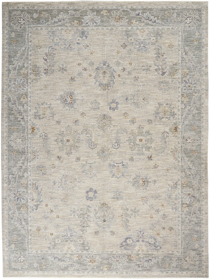 Nourison Home Infinite IFT03 Light Grey Traditional Power-loomed Rug