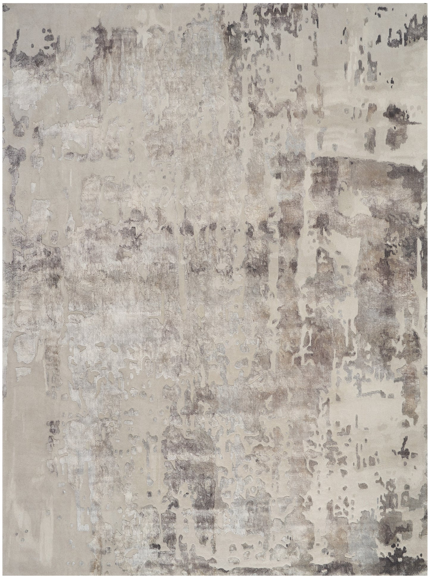 Nourison Home Prismatic  Silver Grey  Contemporary