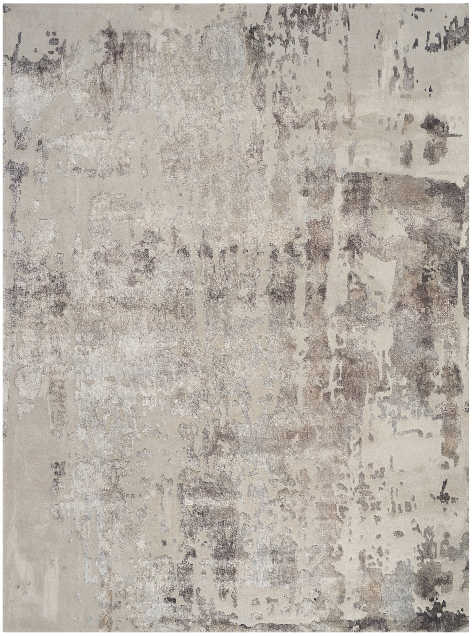 Nourison Home Prismatic  Silver Grey  Contemporary