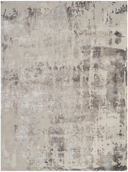 Nourison Home Prismatic  Silver Grey  Contemporary