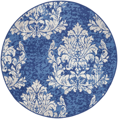 Nourison Home Whimsicle WHS11 Navy Ivory Contemporary Power-loomed Rug