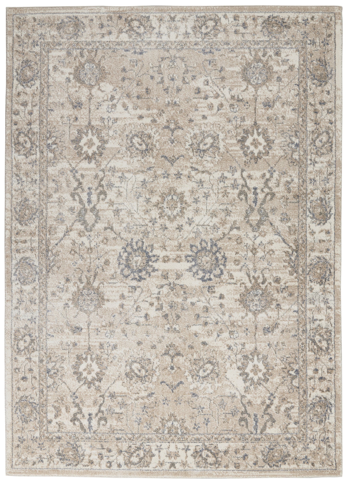 Nourison Home Moroccan Celebration KI384 Ivory Sand Traditional Power-loomed Rug