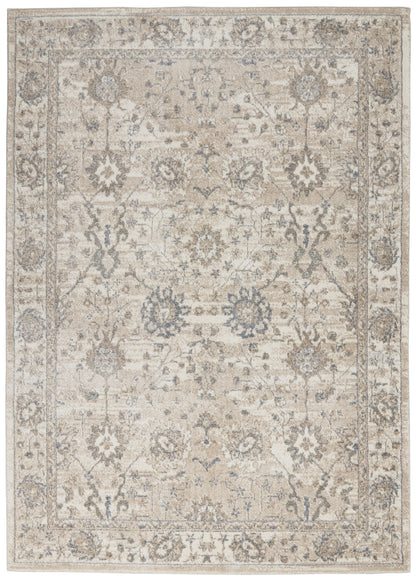 Nourison Home Moroccan Celebration KI384 Ivory Sand Traditional Power-loomed Rug