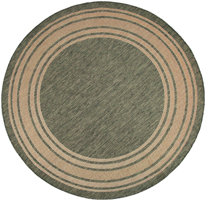 Nourison Home Horizon Indoor/Outdoor HOZ03 Green Contemporary Power-loomed Rug