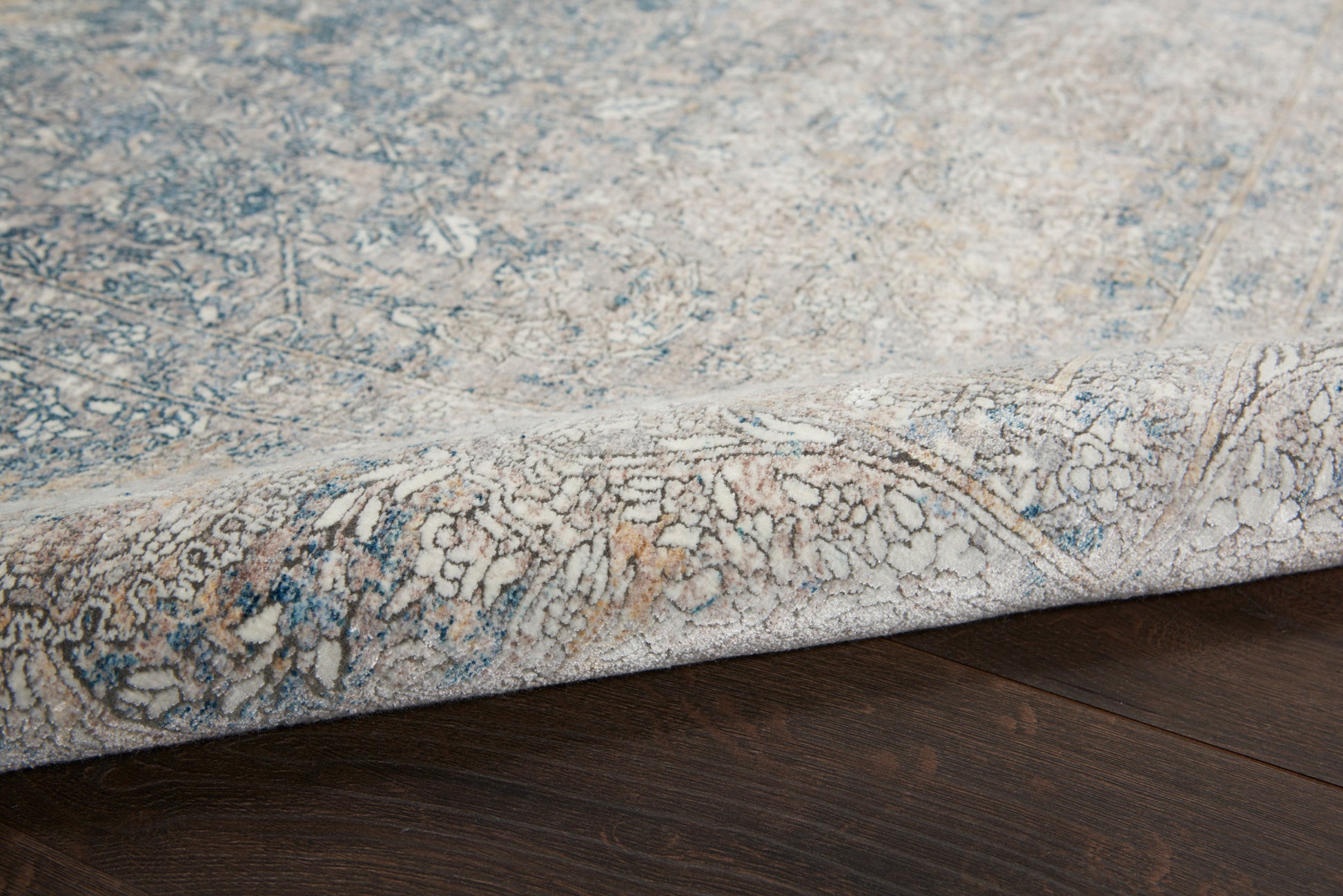 Nourison Home Starry Nights  Cream Blue  Traditional