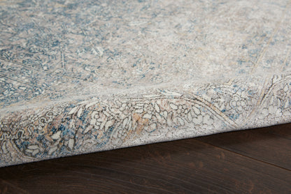 Nourison Home Starry Nights  Cream Blue  Traditional