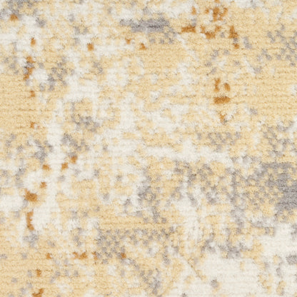 Nourison Home Grafix  Beige Blue  Contemporary
