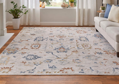 Feizy Pasha 39M8F Ivory Multi Transitional/Bohemian & Eclect Machinemade Rug - Rugs - Feizy - Atlanta Designer Rugs