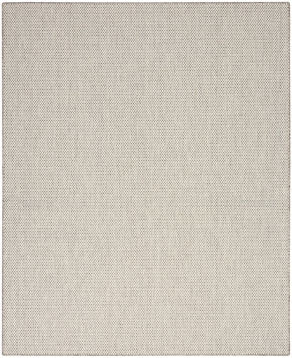 Nourison Home Courtyard COU01 Ivory Silver Contemporary Power-loomed Rug